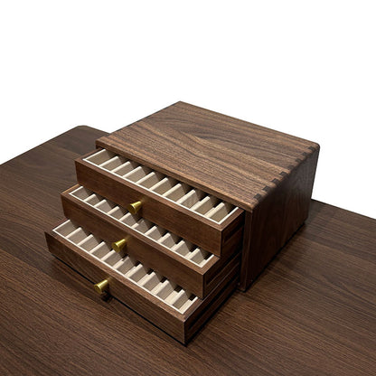 Handmade Black Walnut Wooden Pen Holder Box