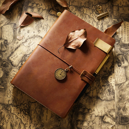 Handmade Passport Size Refillable Leather Journal