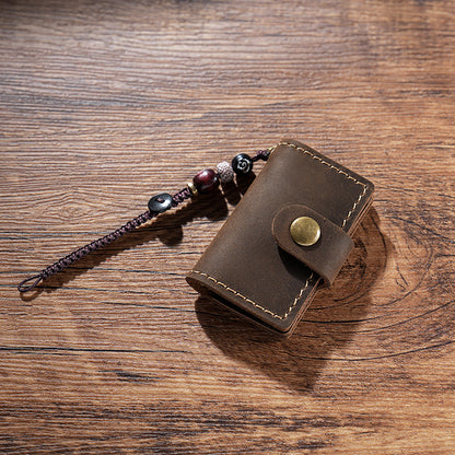 Handmade Bag Charm Leather Refillable Journal