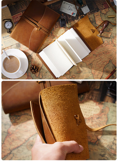 Handmade A6 Wrap Leather Journal Cover