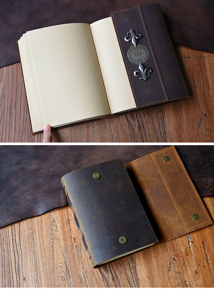 Handmade B6 Magic Circle Leather Bound Journal