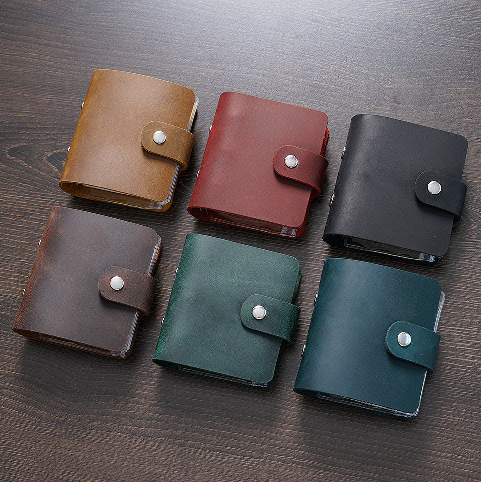 Handmade 5 Ring Binder A8 Leather Journal