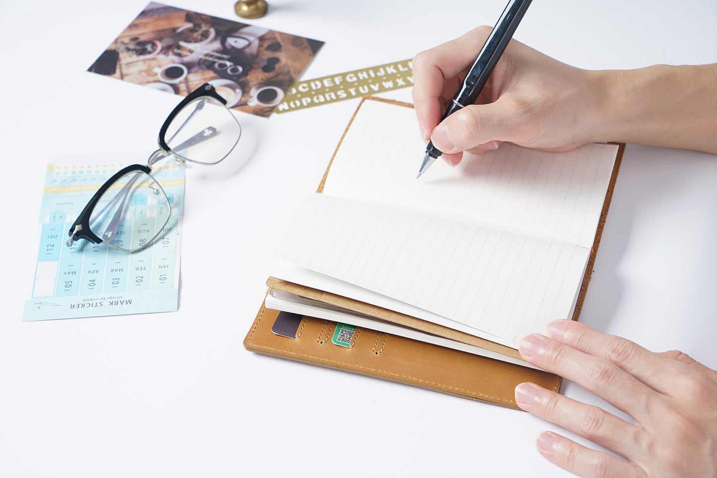 Handmade Upgraded Passport Size Refillable Leather Journal