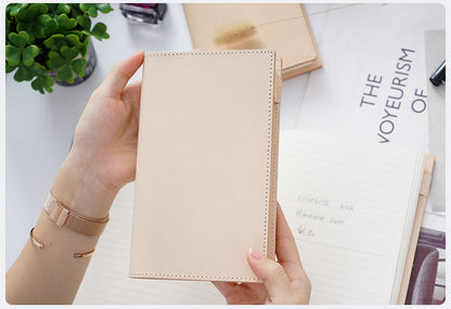 Handmade Undyed A6 Leather Journal Cover