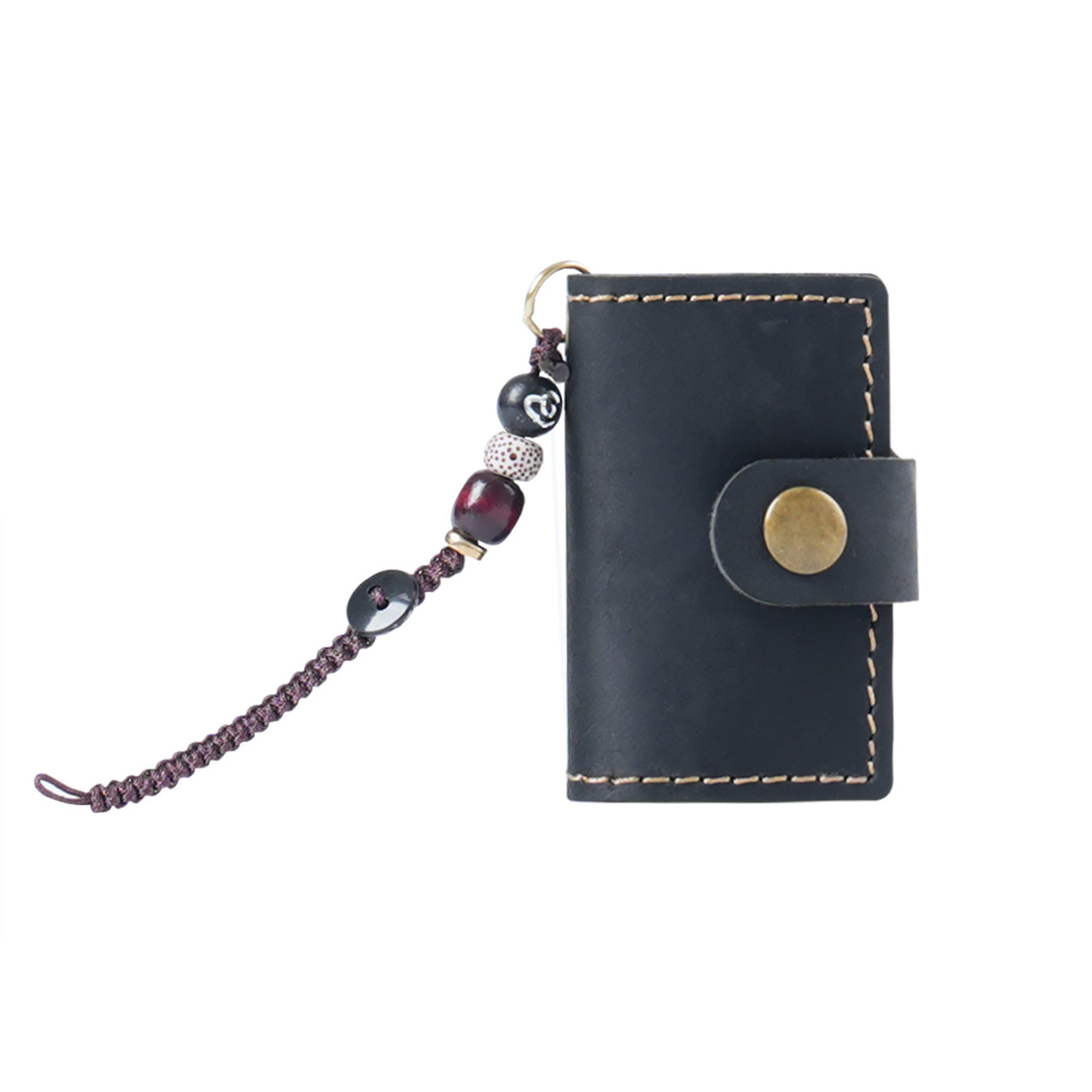 Handmade Bag Charm Leather Refillable Journal