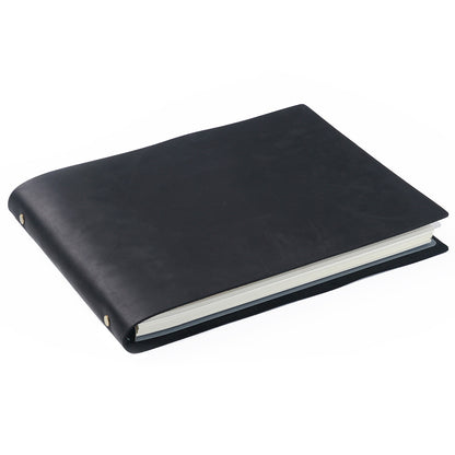 Handmade 6 Ring Binder Horizonal A4 Leather Journal