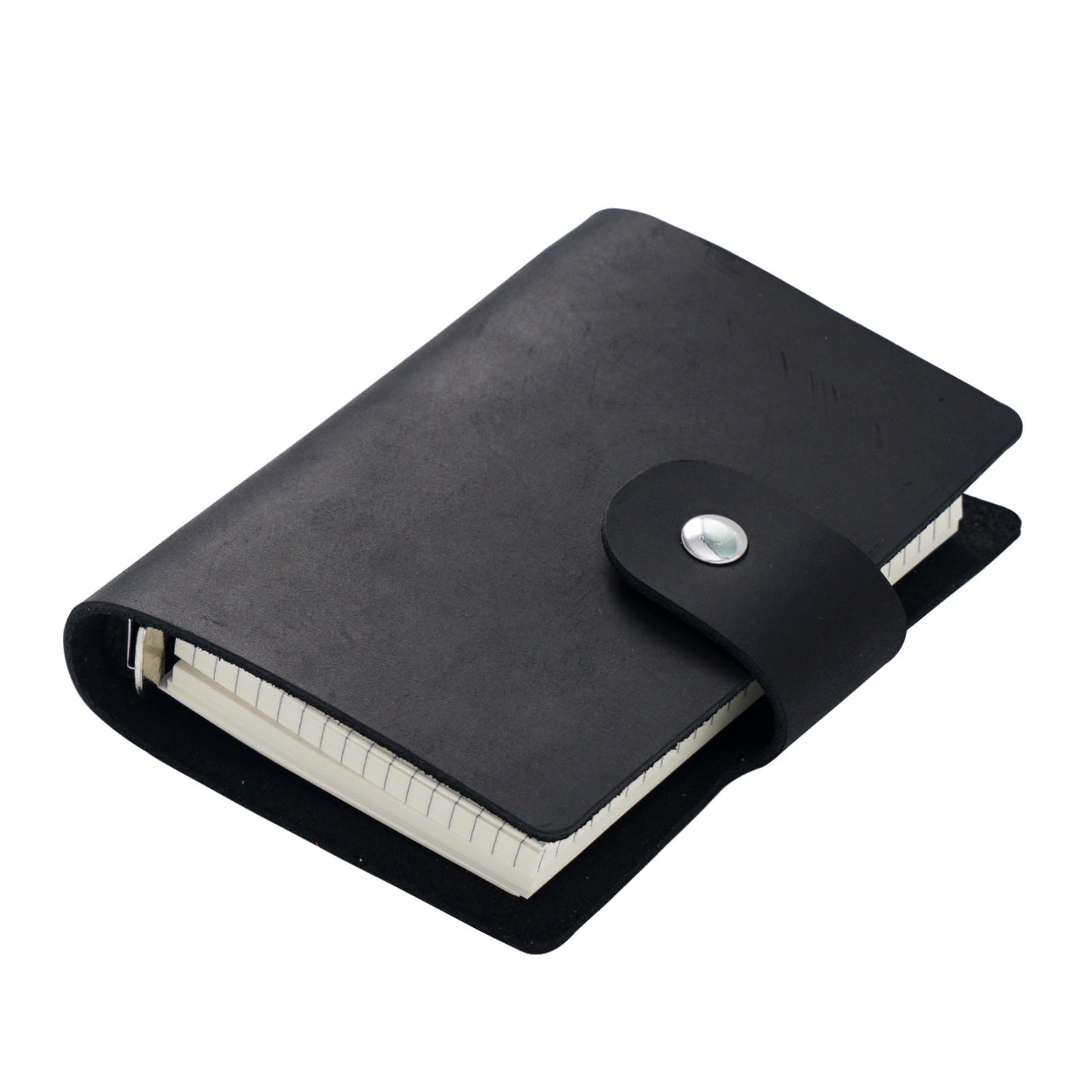 Handmade 5 Ring Binder A8 Leather Journal