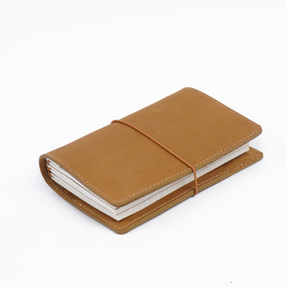 Handmade Upgraded Passport Size Refillable Leather Journal