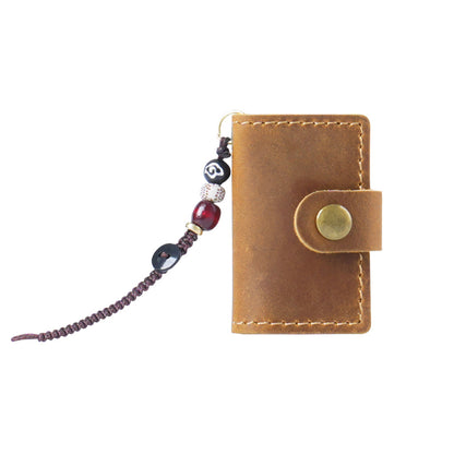 Handmade Bag Charm Leather Refillable Journal