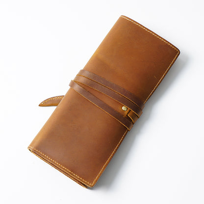 Handmade Roller Leather Pencil Pouch