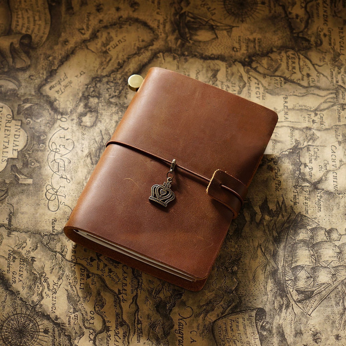 Handmade Passport Size Refillable Leather Journal