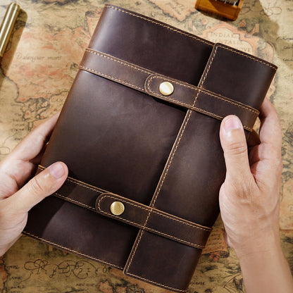 Handmade A5 Passenger Leather Journal Cover