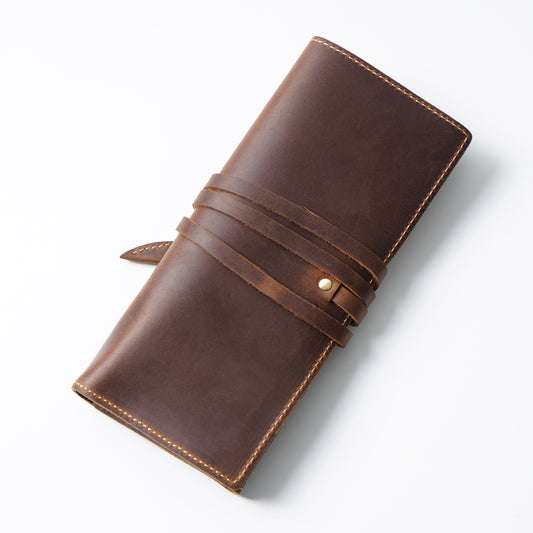 Handmade Roller Leather Pencil Pouch