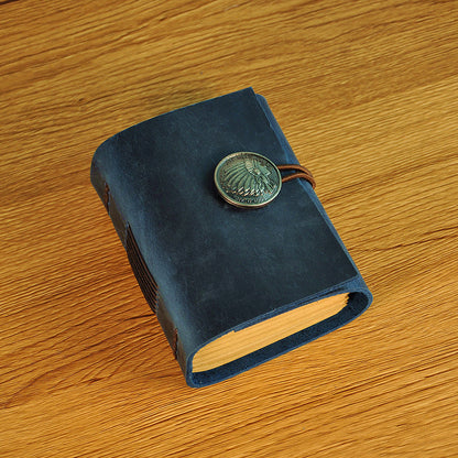 Handmade Colorful A7 Leather Bound Journal