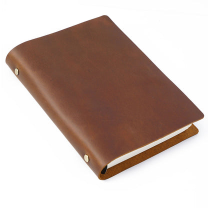 Handmade 6 Ring Binder A5 Leather Journal