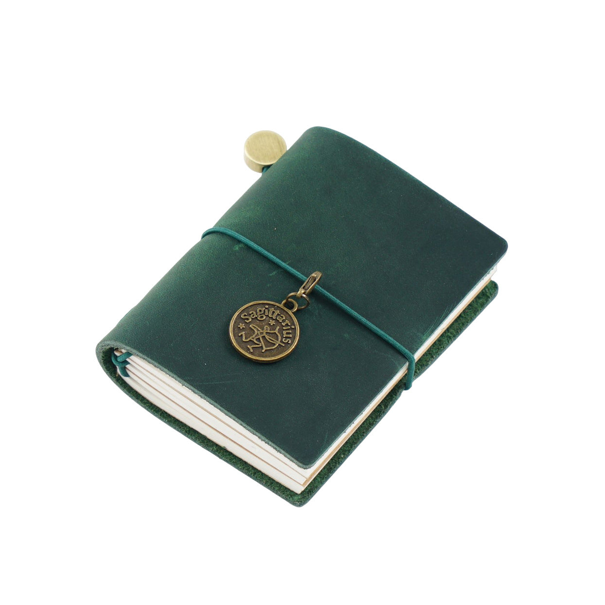 Handmade Mini Crazy Horse Leather Refillable Journal