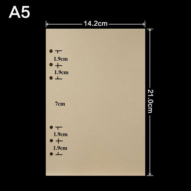 Replacement 6 Ring Binder A5 Notebook Paper