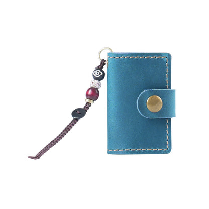 Handmade Bag Charm Leather Refillable Journal