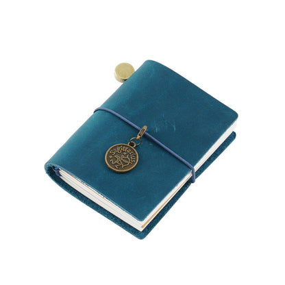 Handmade Mini Crazy Horse Leather Refillable Journal