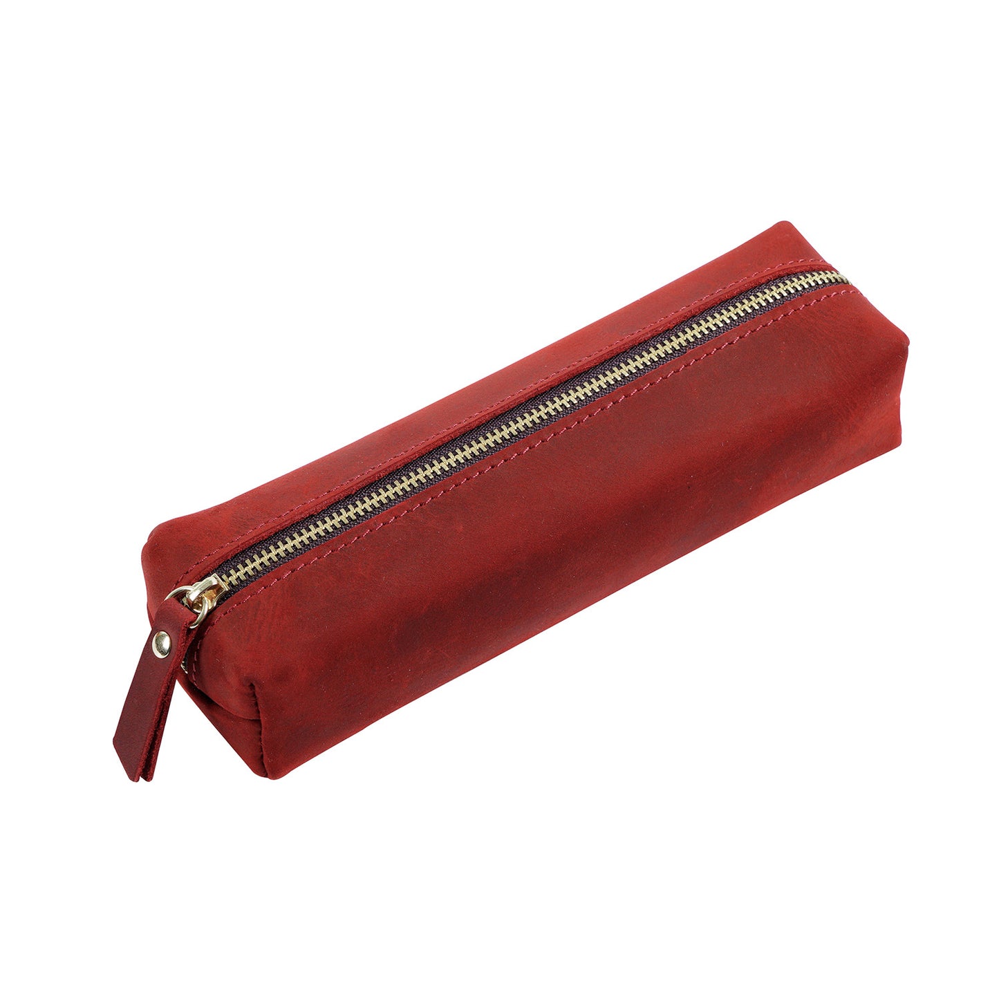 Handmade Cube Leather Pencil Pouch