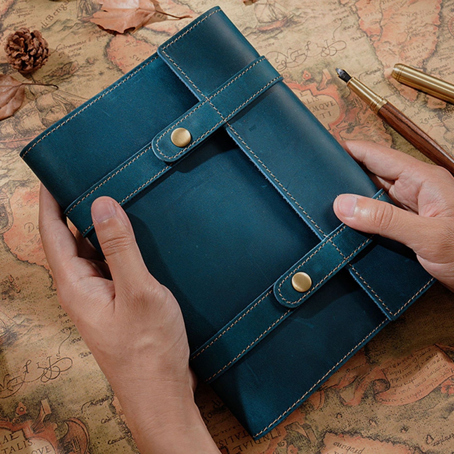 Handmade A5 Passenger Leather Journal Cover