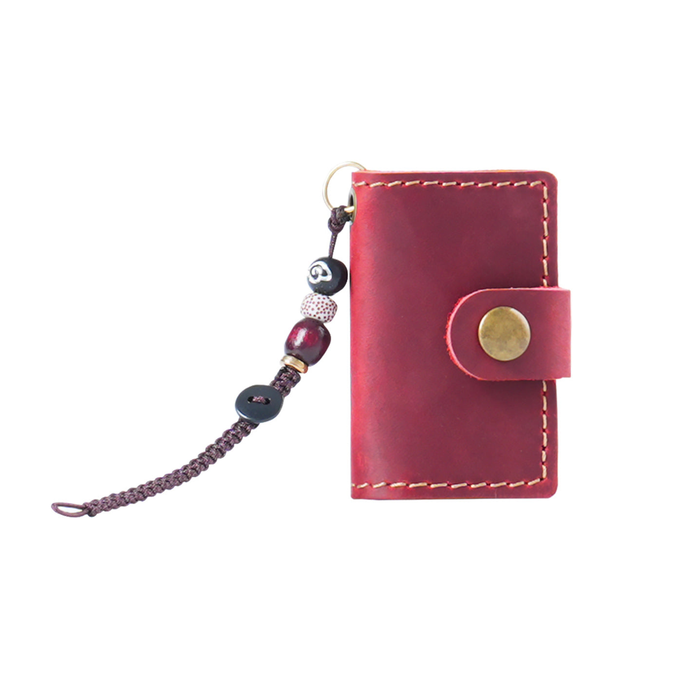 Handmade Bag Charm Leather Refillable Journal