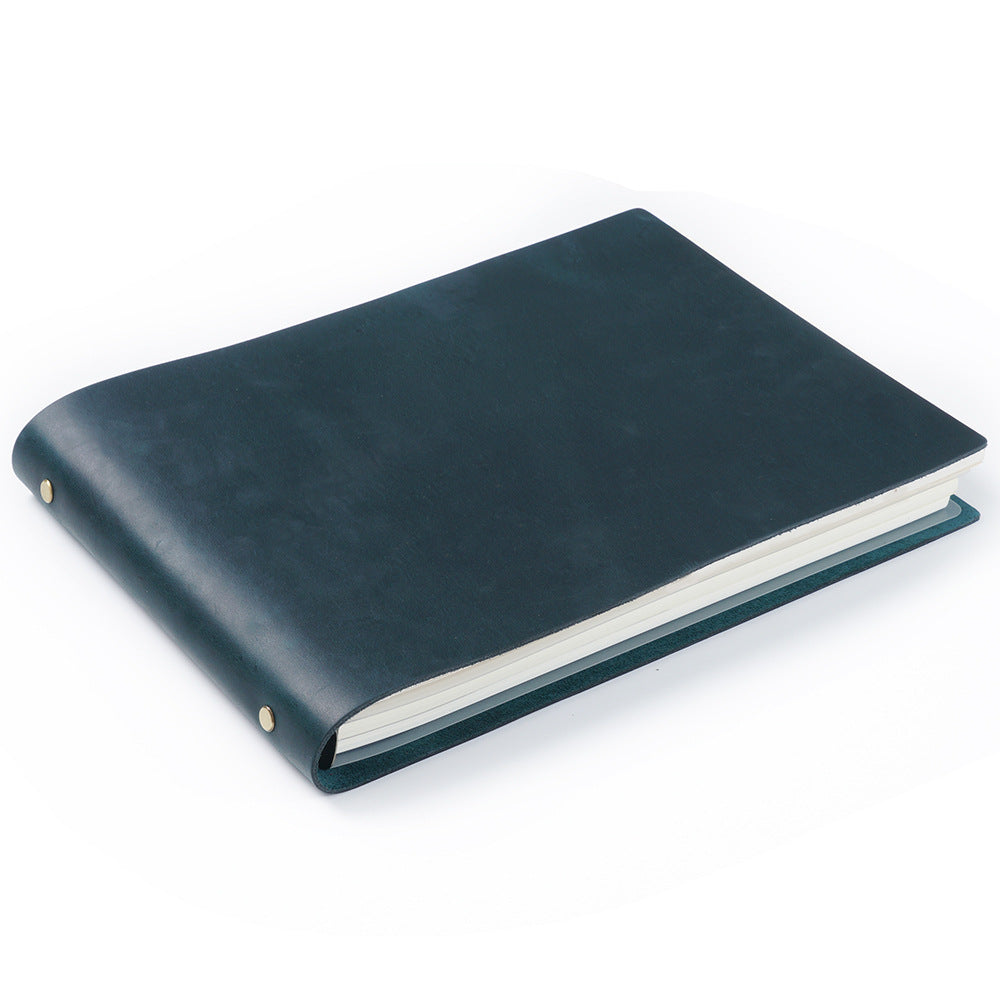 Handmade 6 Ring Binder Horizonal A4 Leather Journal