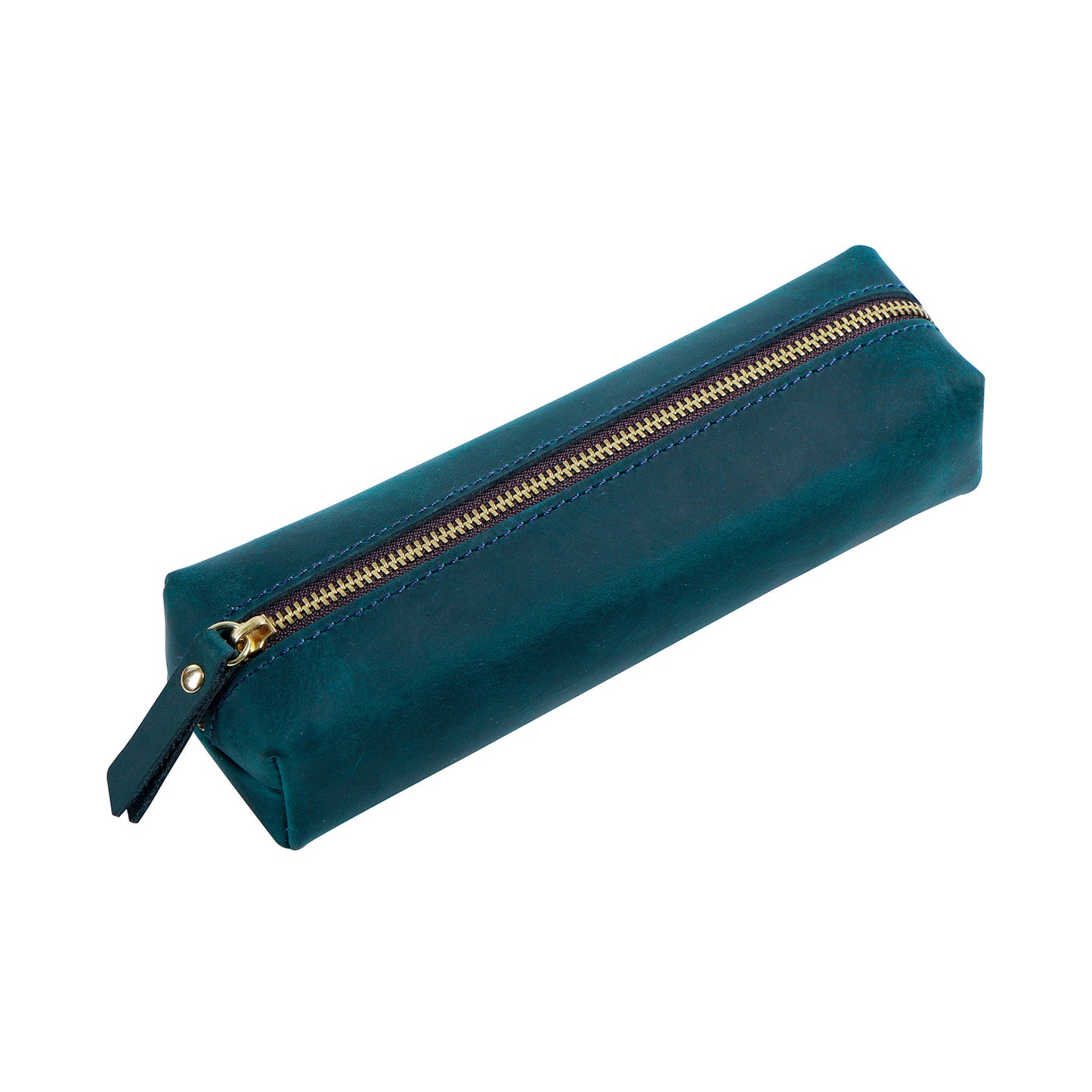 Handmade Cube Leather Pencil Pouch