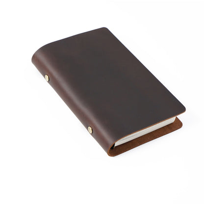 Handmade 6 Ring Binder A6 Leather Journal