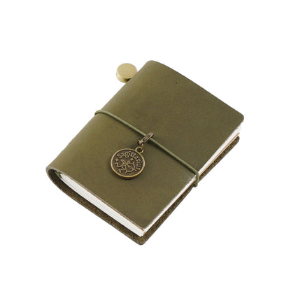 Handmade Mini Waxy Leather Refillable Journal