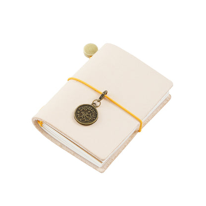 Handmade Mini Undyed Leather Refillable Journal