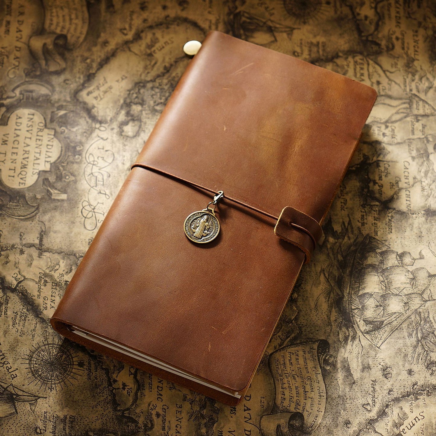 Handmade Regular Size Refillable Leather Journal