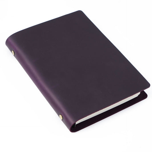 Handmade 6 Ring Binder A5 Leather Journal