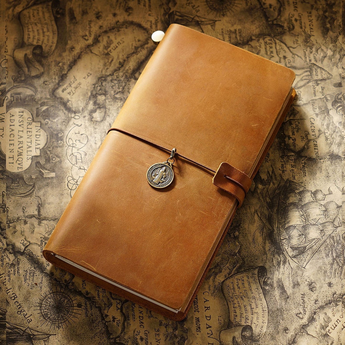 Handmade Regular Size Refillable Leather Journal