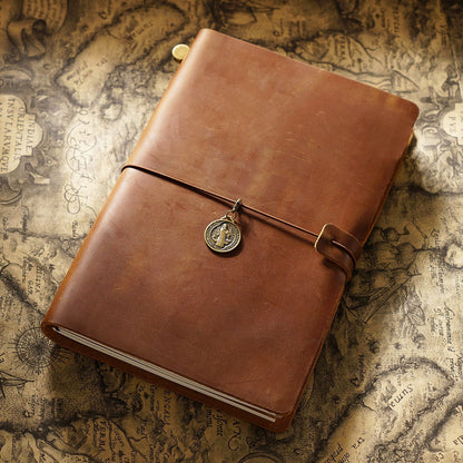 Handmade A5 Refillable Leather Journal