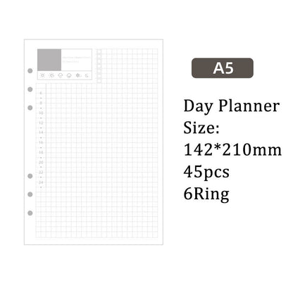 Replacement 6 Ring Binder Planner A5 Notebook Paper