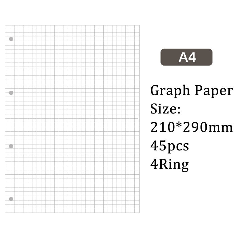 Replacement 4 Ring Binder A4 Notebook Paper